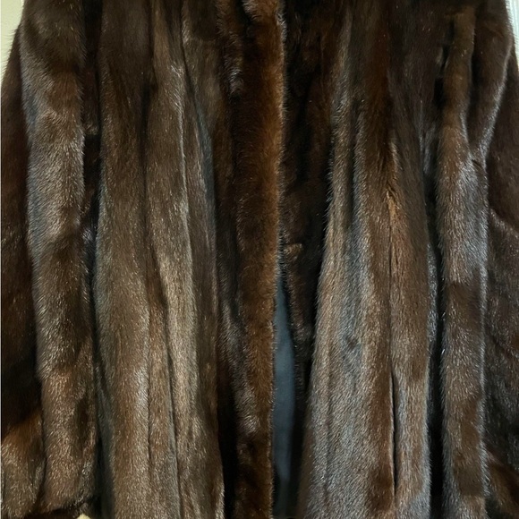 Authentic Mink Coat Koslow’s Deep Brown Fur Full-Length Coat - Picture 3 of 6
